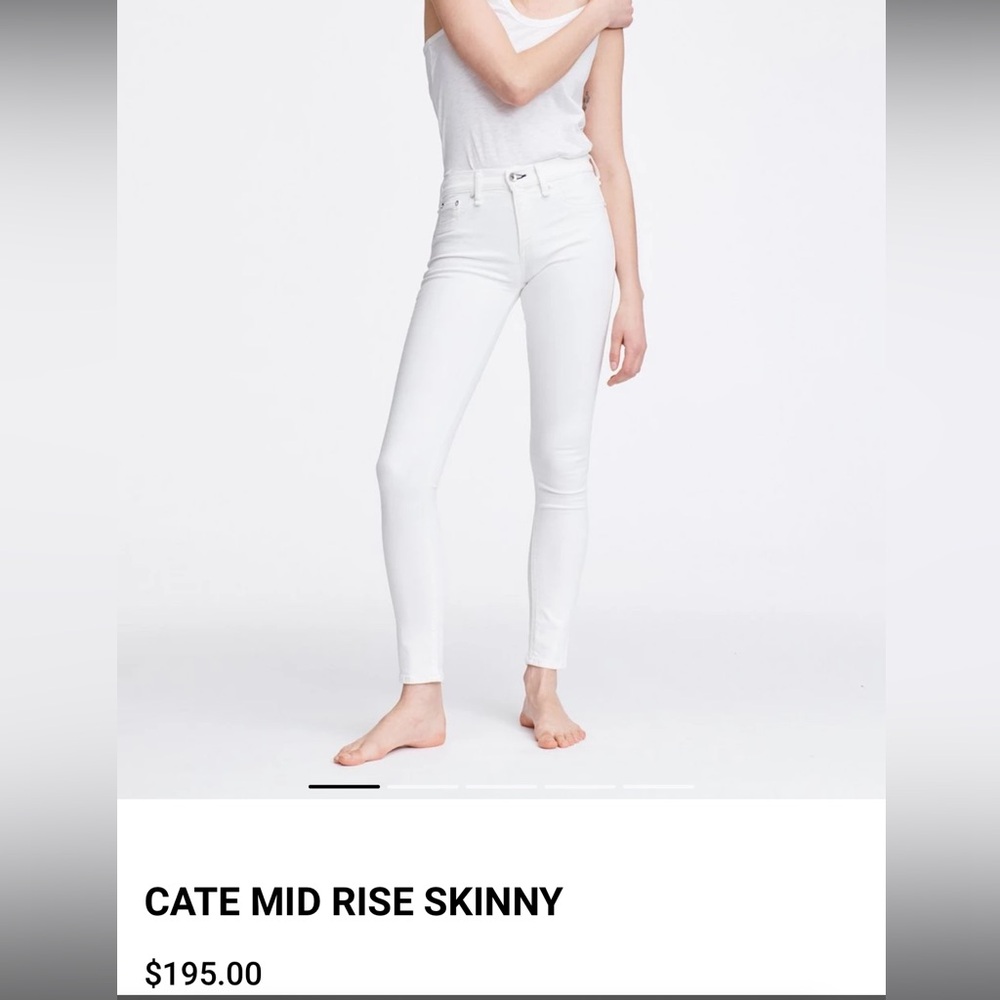 rag & bone Women's Crisp White Skinny Jeans